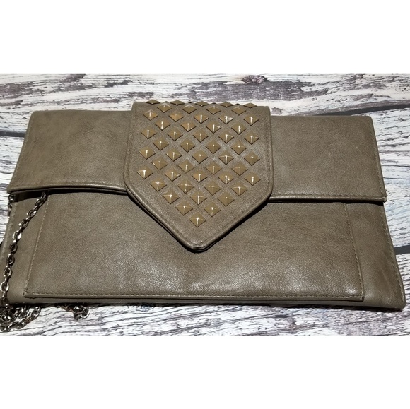 Moda Luxe Studded Clutch - Picture 1 of 6